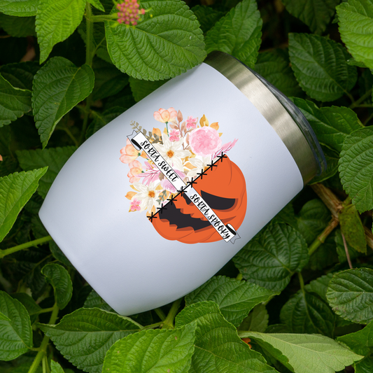 Sorta Sweet, Sorta Spooky, Wine Tumbler, 12oz.